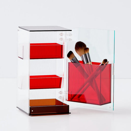 Acrylic Makeup Organiser Red - GigiandTom