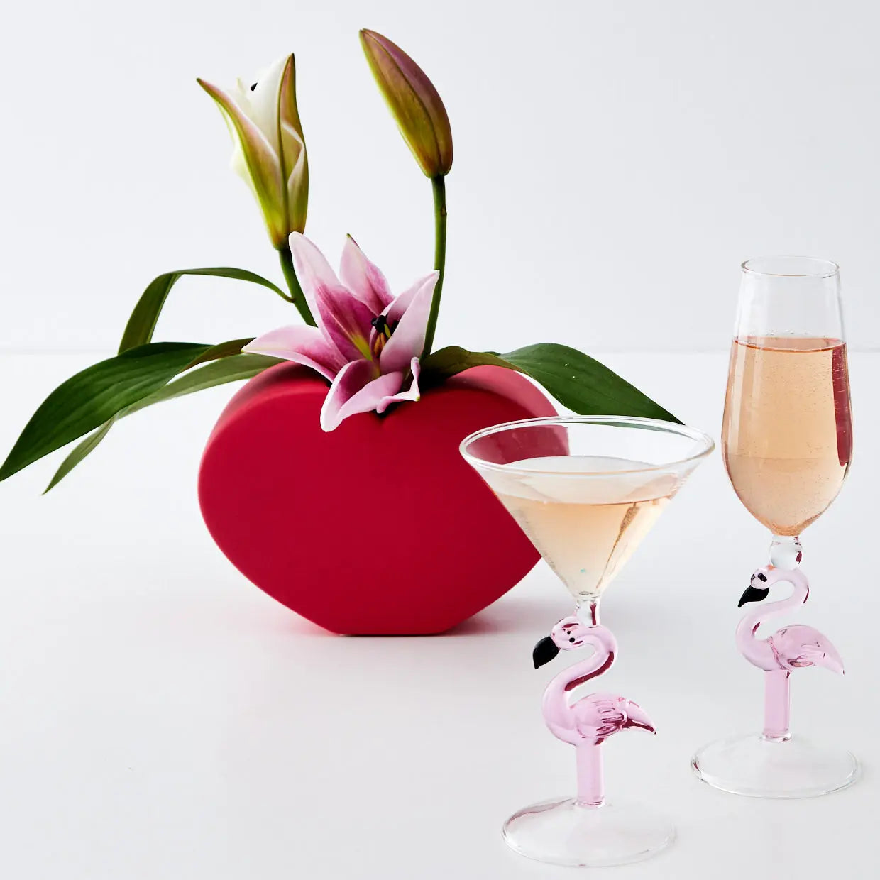 GigiandTom Flamingo Stem Champagne Glass