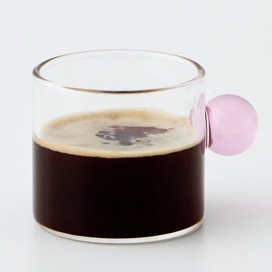 Glass Espresso Coffee Cup Pink - GigiandTom