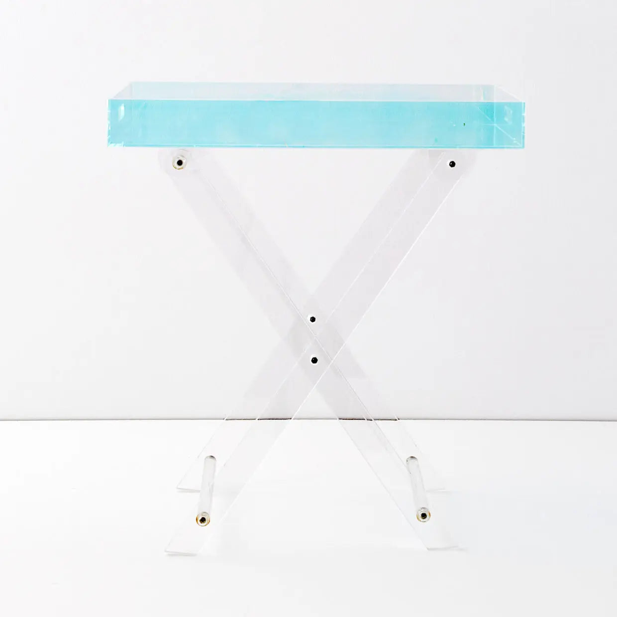 Iridescent Console Tray Side Table - GigiandTom