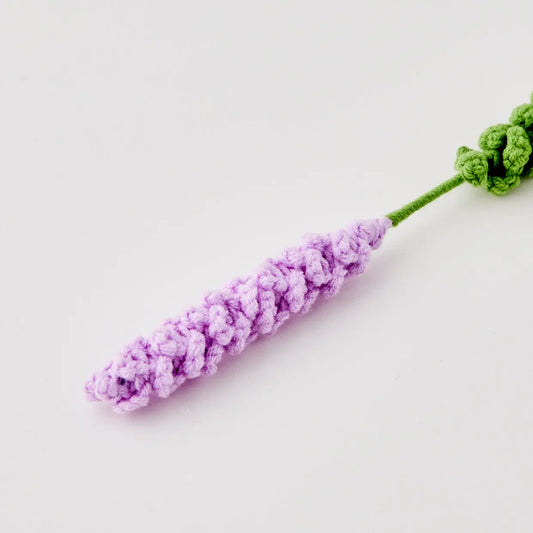 Lavender Hand Knitted Crochet Flower Purple - GigiandTom