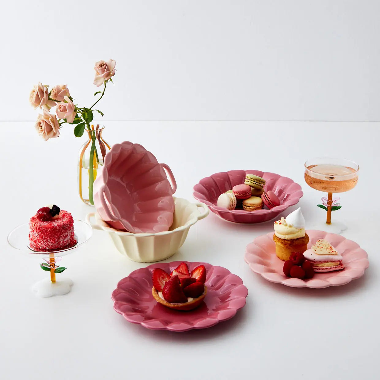 GigiandTom Lolita Ceramic Fruit Bowl Baby Pink