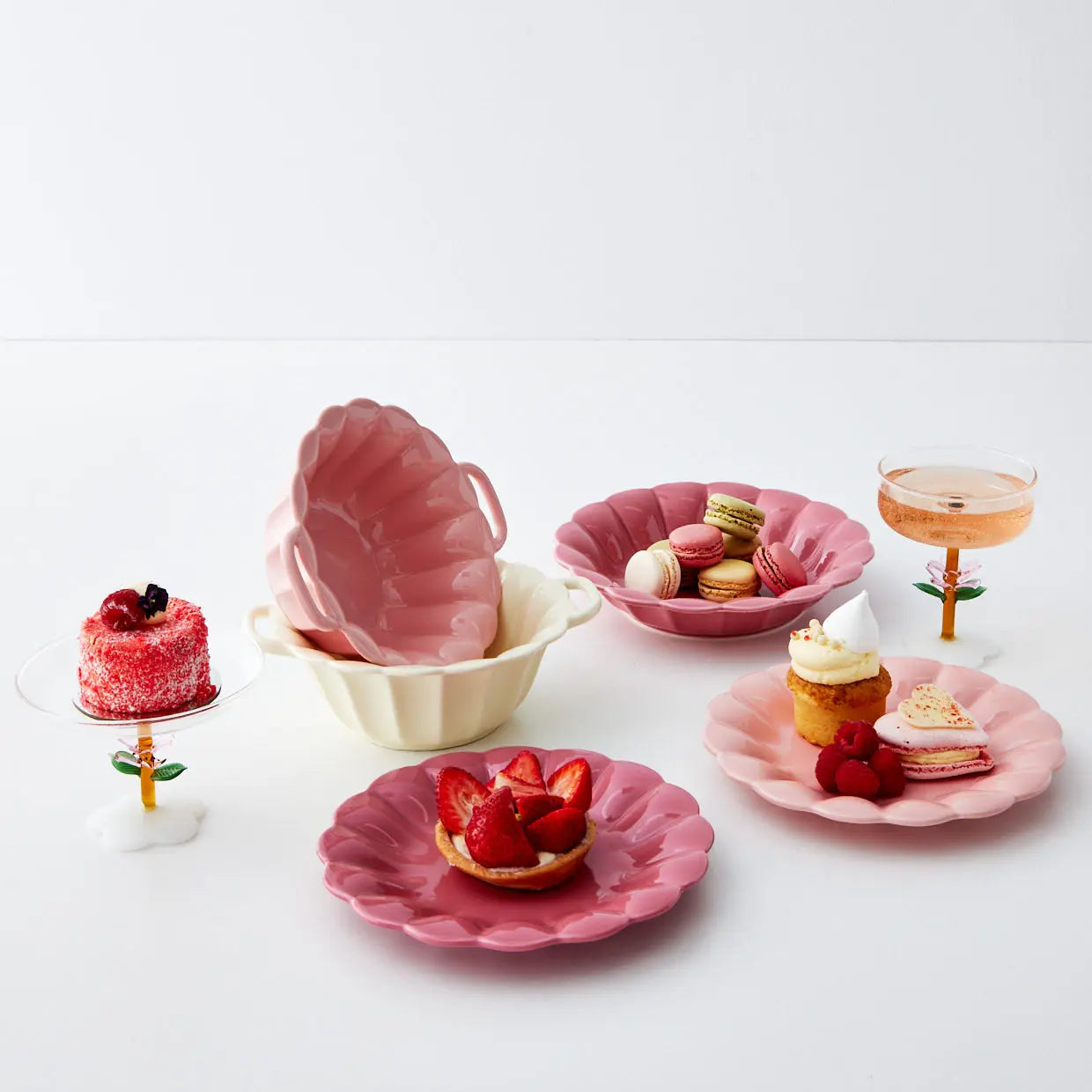 GigiandTom Lolita Ceramic Plate Hot Pink