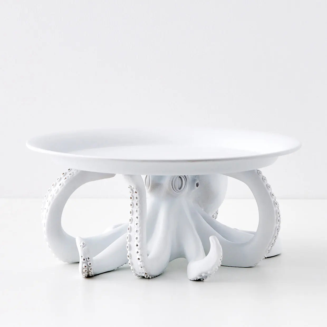 Otis Octopus Resin Decorative Tray White - GigiandTom