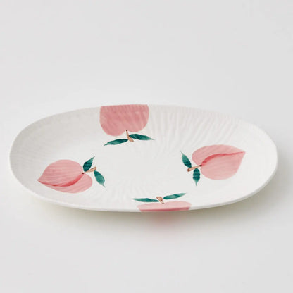 Peachy Keen Ceramic Serving Platter - GigiandTom