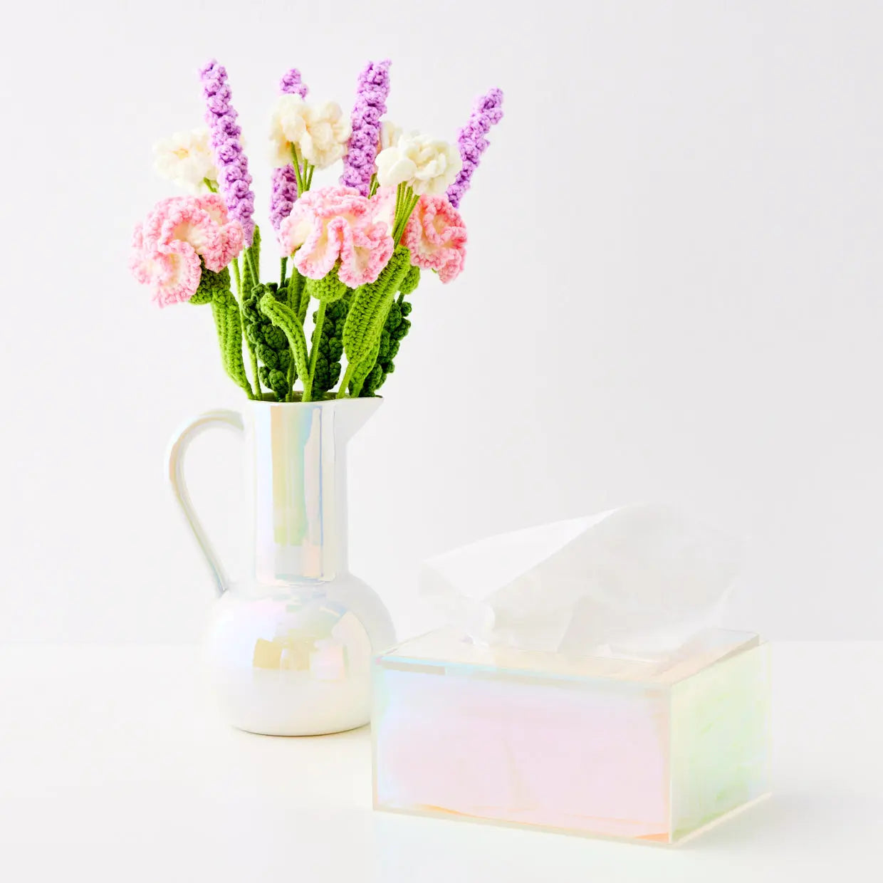 Acrylic Iridescent Tissue Box Cover - GigiandTom