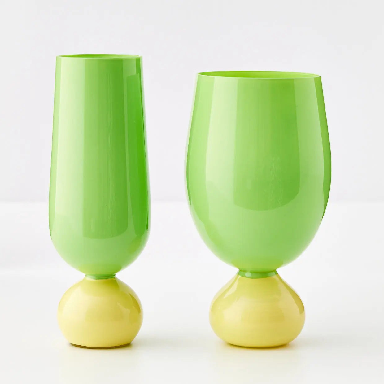 Aden Cocktail Glass Green - GigiandTom