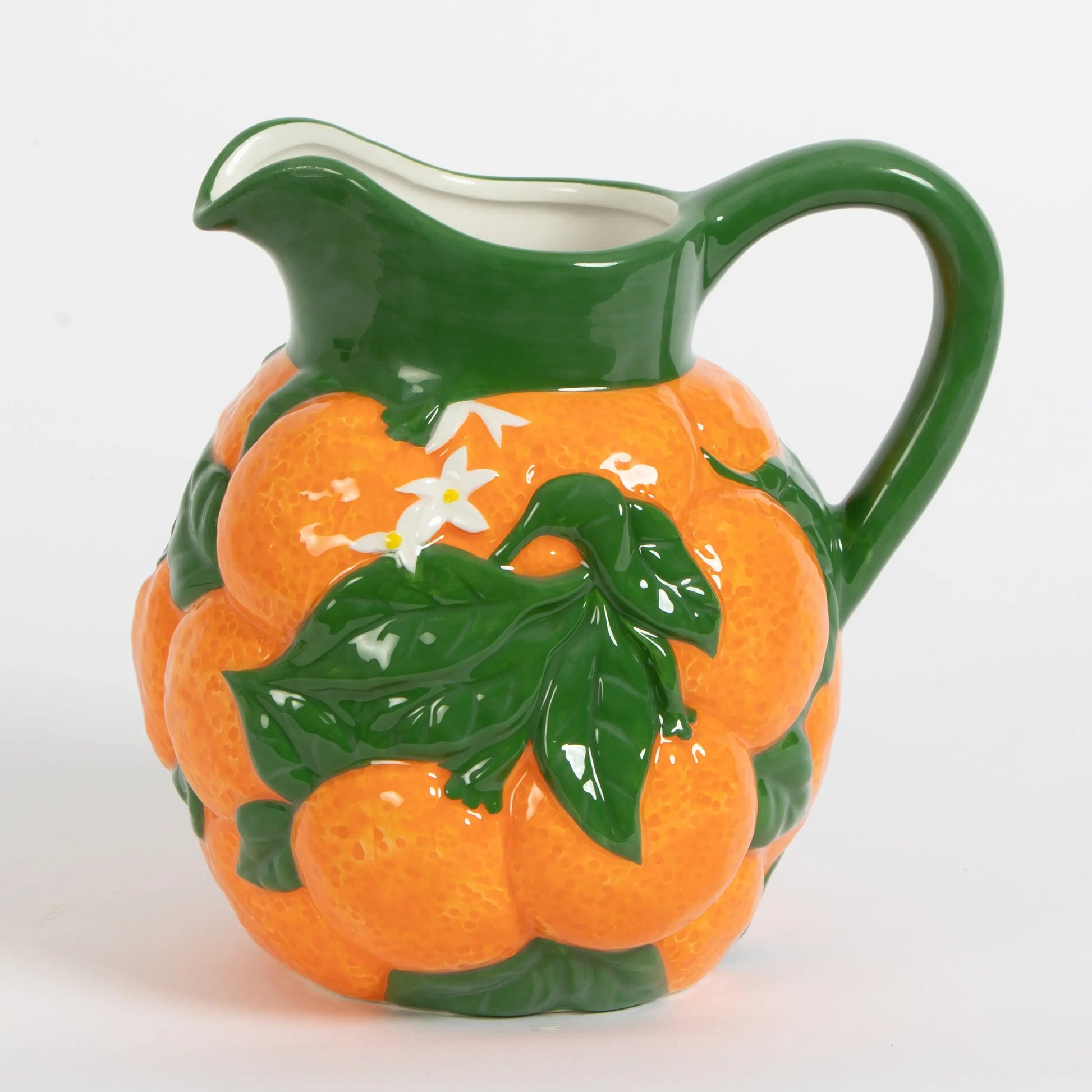 Amalfi Orange Ceramic Jug - GigiandTom