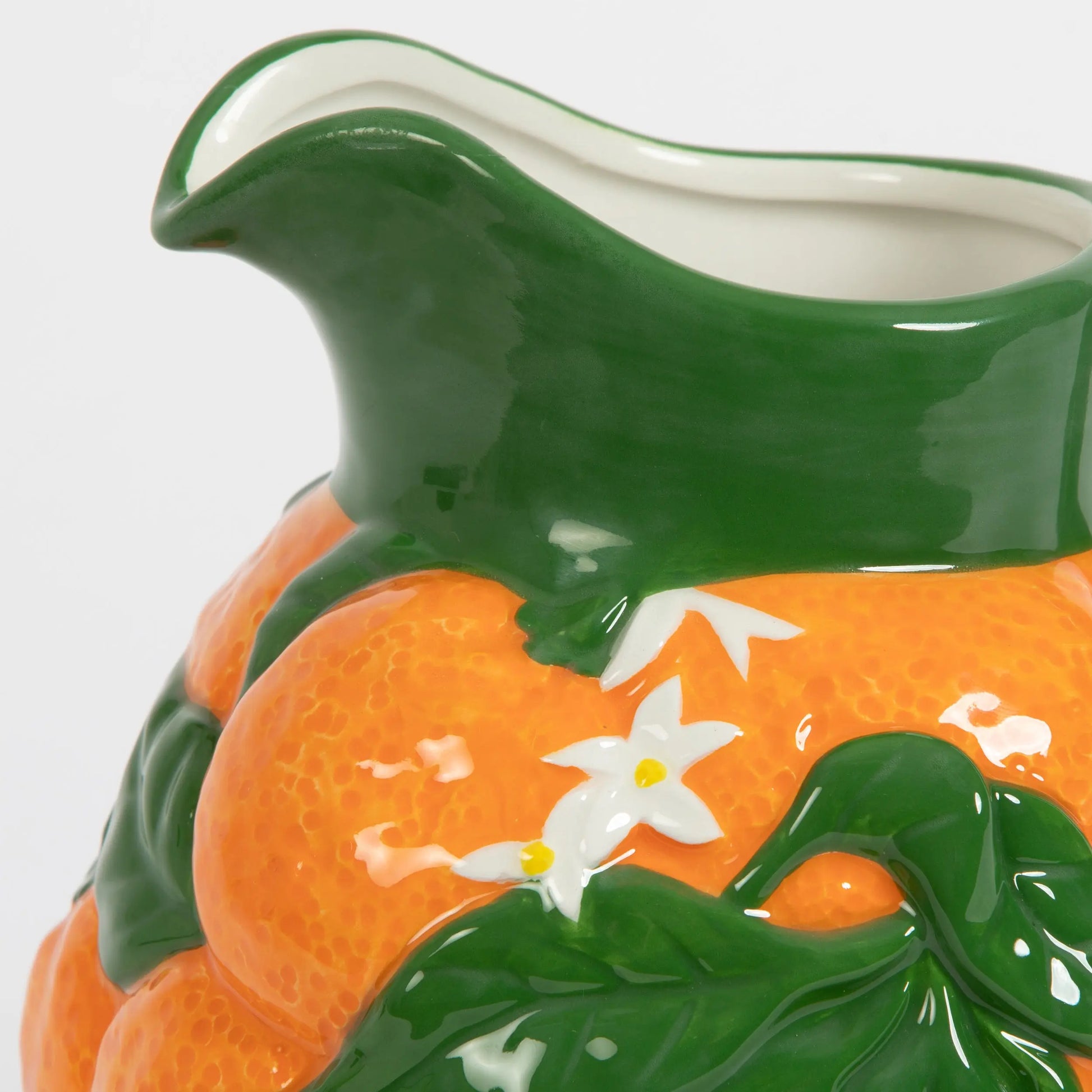 Amalfi Orange Ceramic Jug - GigiandTom