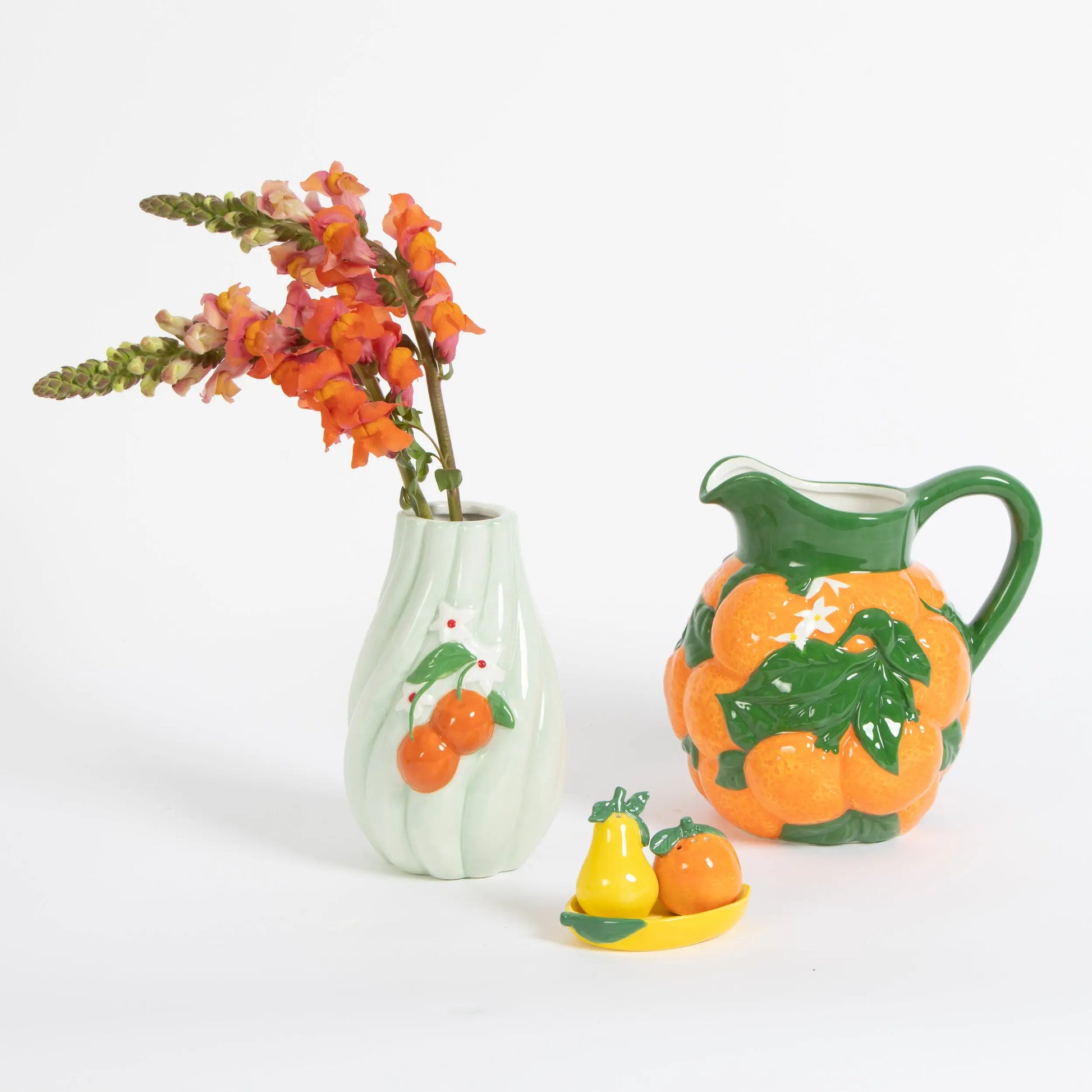 Amalfi Orange Ceramic Jug - GigiandTom