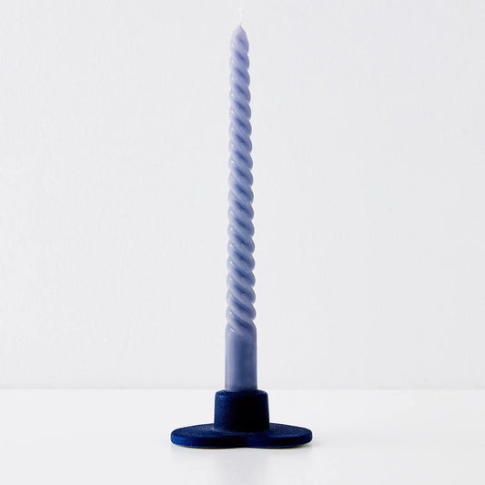 Amour Ceramic Taper Candle Holder Navy - GigiandTom