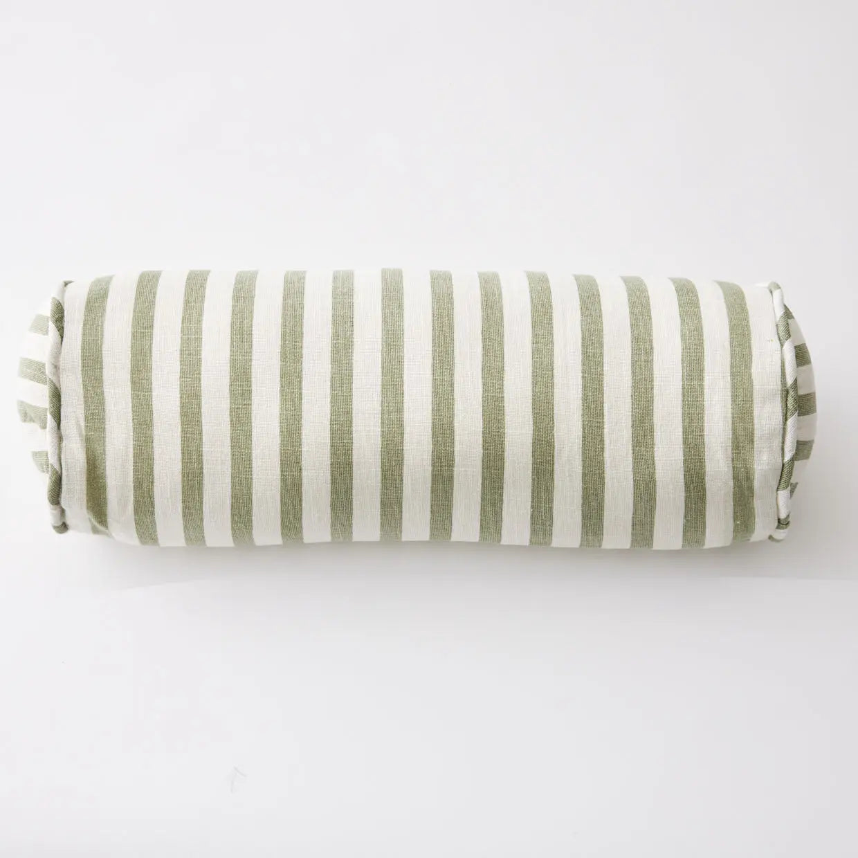 Avoca Cotton Bolster Cushion Sage - GigiandTom