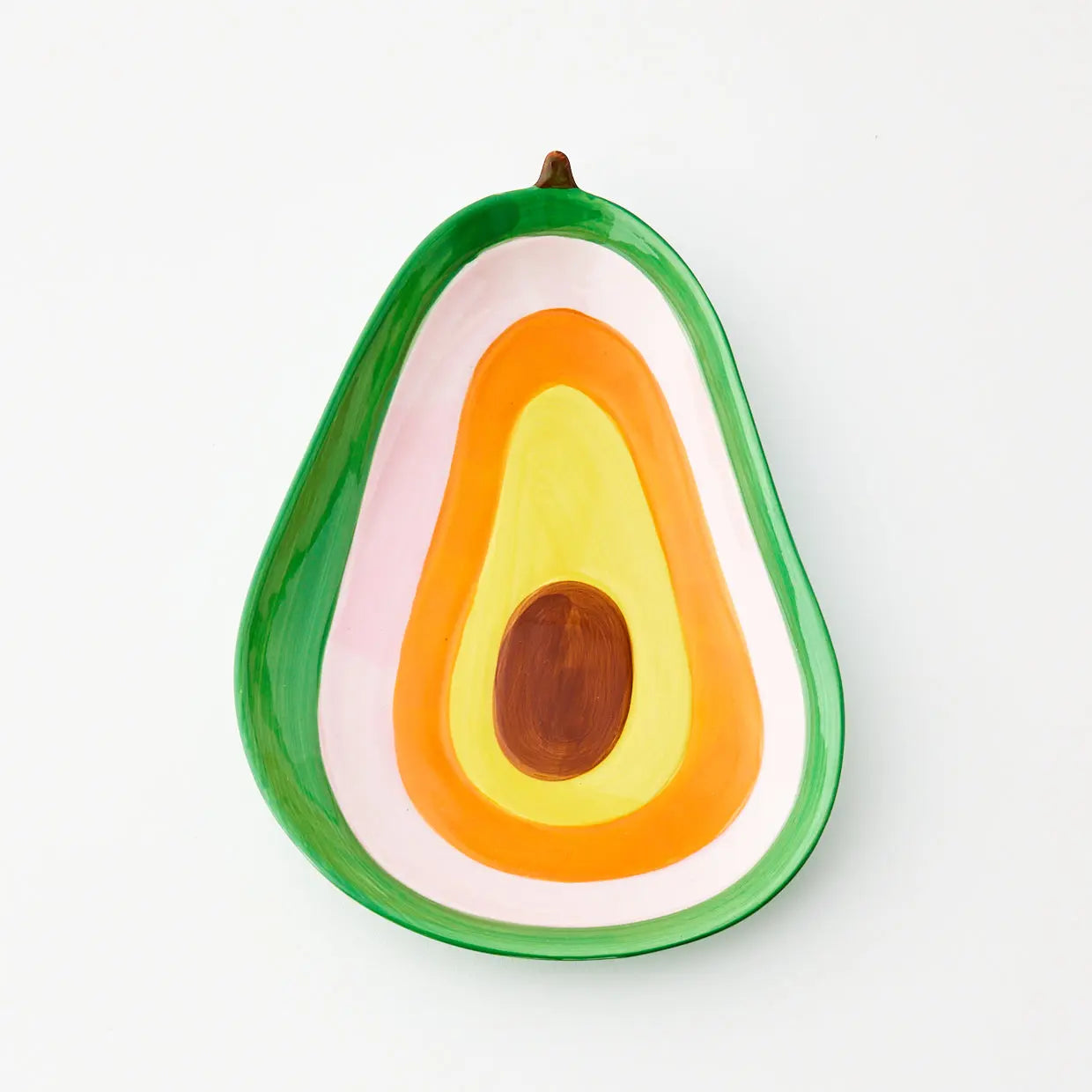 Avocado Ceramic Plate Green - GigiandTom
