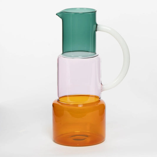 Beatnik Multicolour Glass Pitcher - GigiandTom