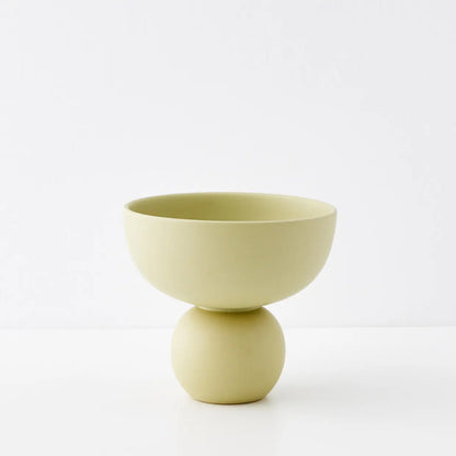 Bell Ceramic Footed Bowl Sage - GigiandTom