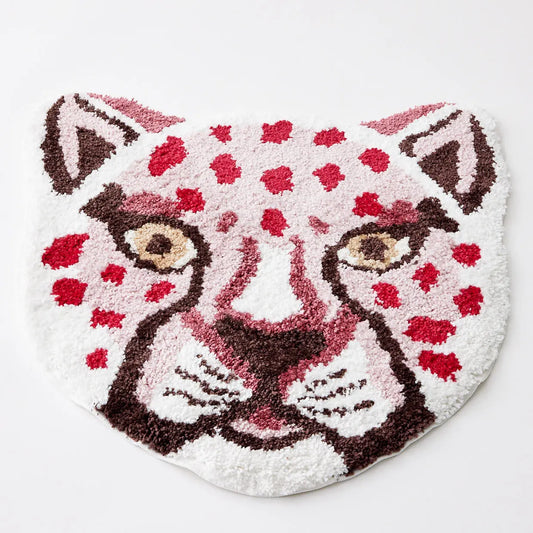 Big Cat Bath Mat Pink - GigiandTom