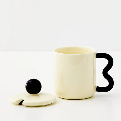 Ceramic Mug White/Black - GigiandTom