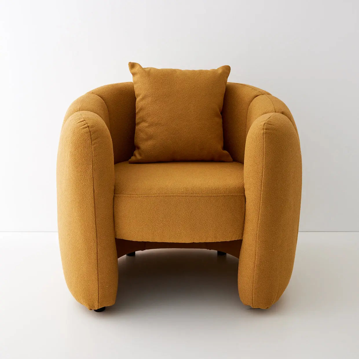 Bloom Boucle Accent Chair Mustard - GigiandTom