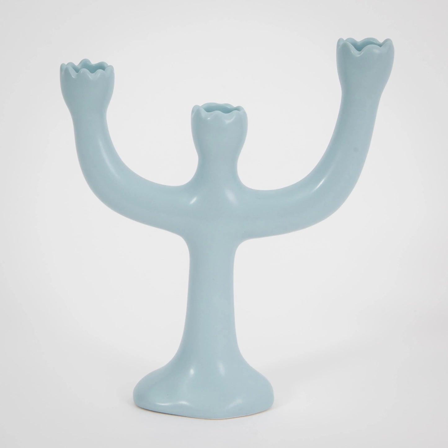 Bluebell Ceramic Taper Candle Candelabra - GigiandTom