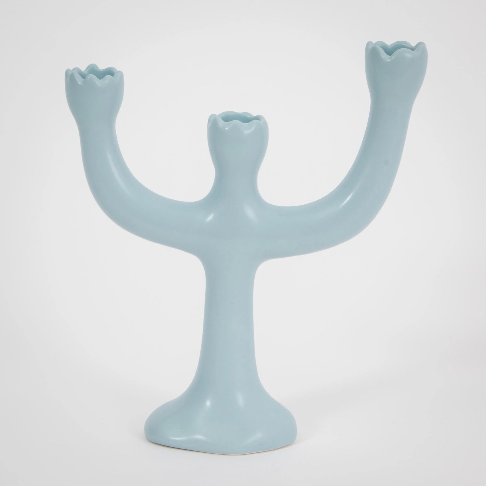 Bluebell Ceramic Taper Candle Candelabra - GigiandTom