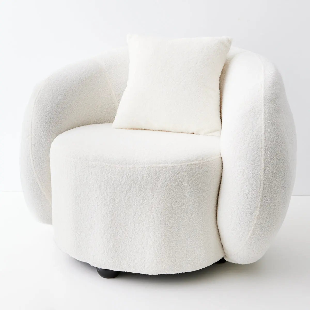 Boucle Bubble Chair White - GigiandTom