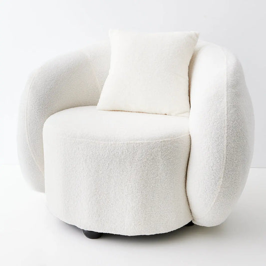 GigiandTom Boucle Bubble Chair White