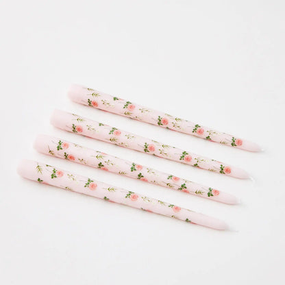 Bouquet Soy Taper Candle 4 Pack Pink - GigiandTom