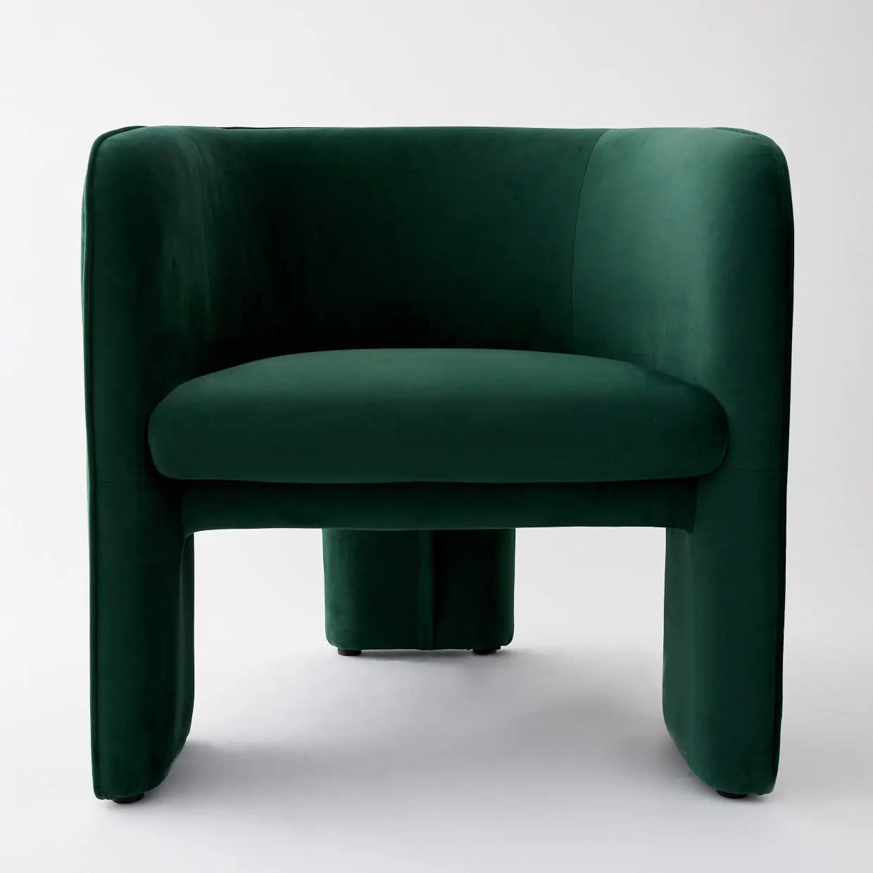 Bower Velvet Accent Chair Green - GigiandTom