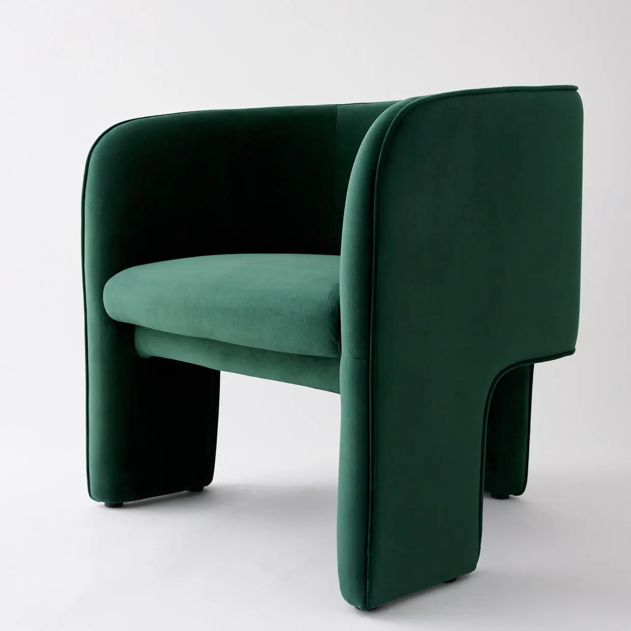 Bower Velvet Accent Chair Green - GigiandTom