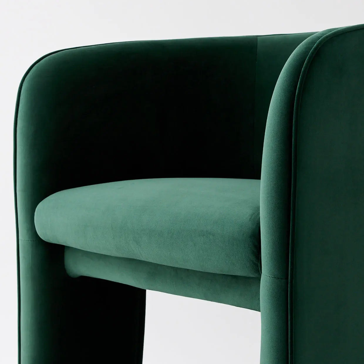 Bower Velvet Accent Chair Green - GigiandTom