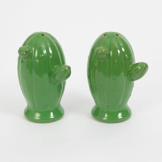 Cactus Cowboy Ceramic Salt & Pepper Shakers - GigiandTom