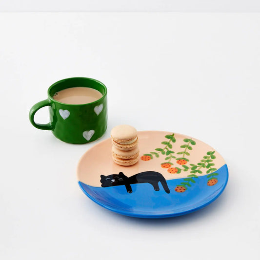 GigiandTom Catnap Decorative Ceramic Plate