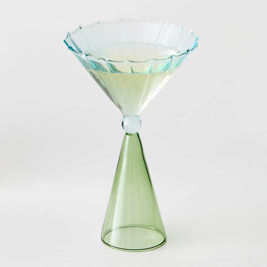 Champagne Glass Green/Blue - GigiandTom