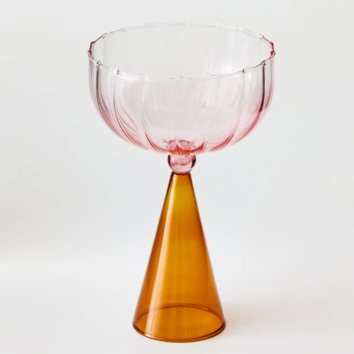 Champagne Glass Pink/Amber - GigiandTom