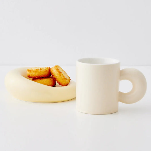 Cloud Ceramic Mug Set Yellow - GigiandTom