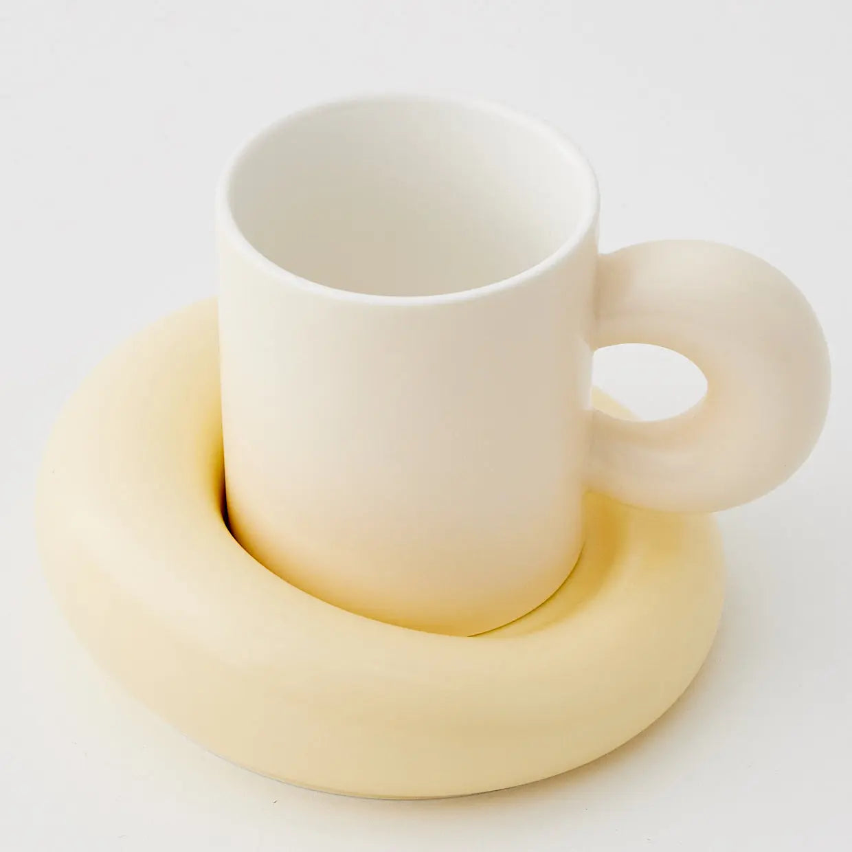 Cloud Ceramic Mug Set Yellow - GigiandTom