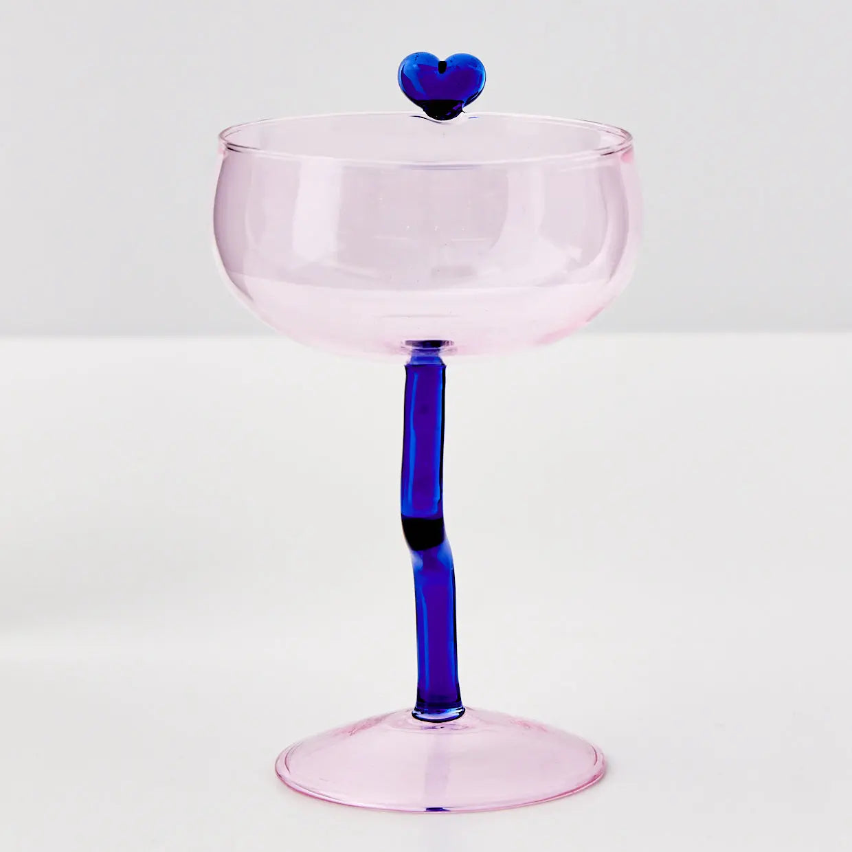 Cocktail Coupe Glass Pink - GigiandTom