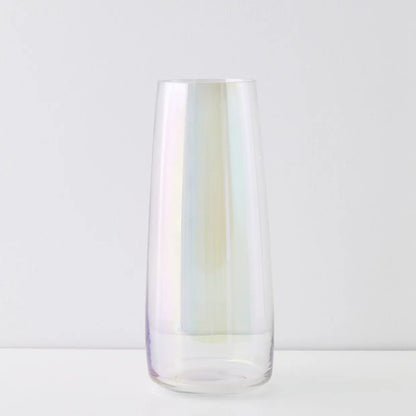 Column Iridescent Coloured Glass Vase - GigiandTom
