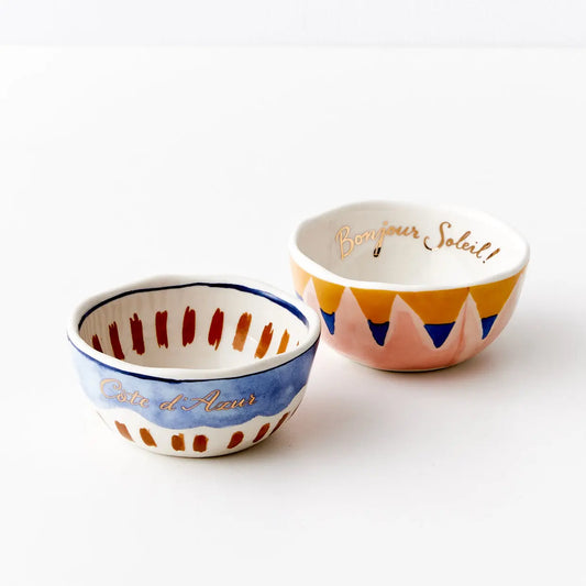 Cote D'Azur Ceramic Dip Bowls - GigiandTom