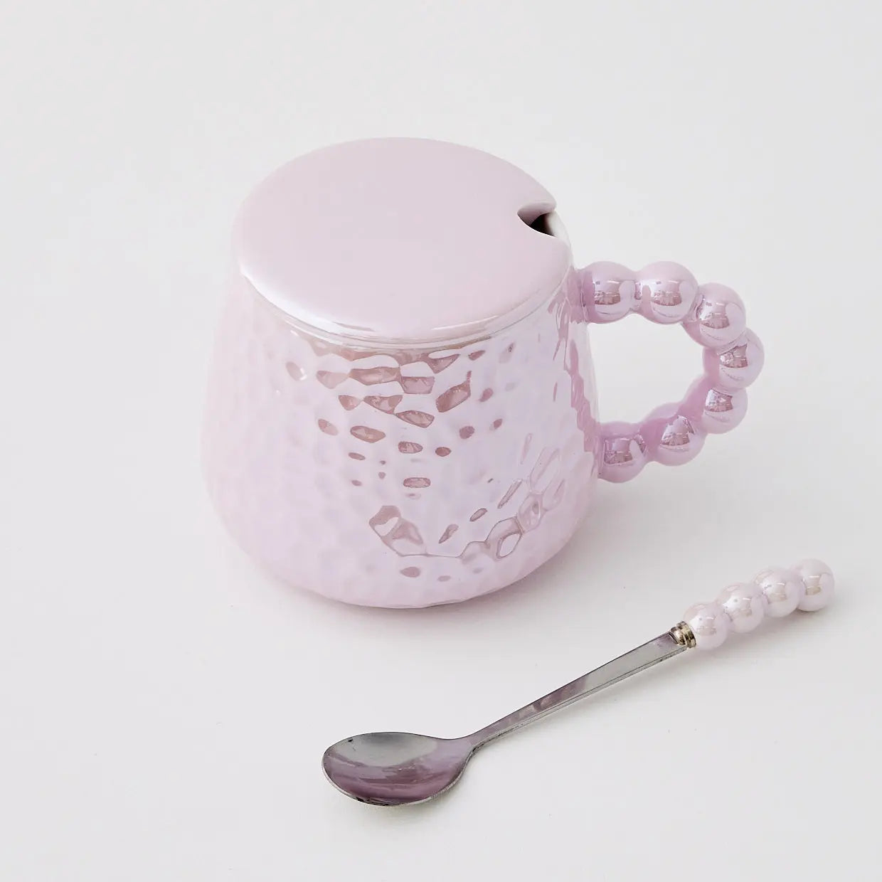 Dimple Ceramic Mug Set Purple - GigiandTom