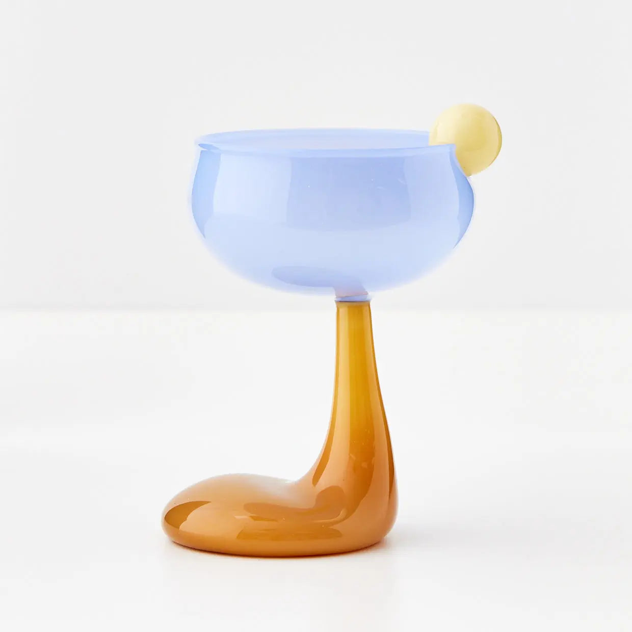 Droplet Cocktail Glass Blue | Champagne Coupe Drinkware - GIGI&TOM ...