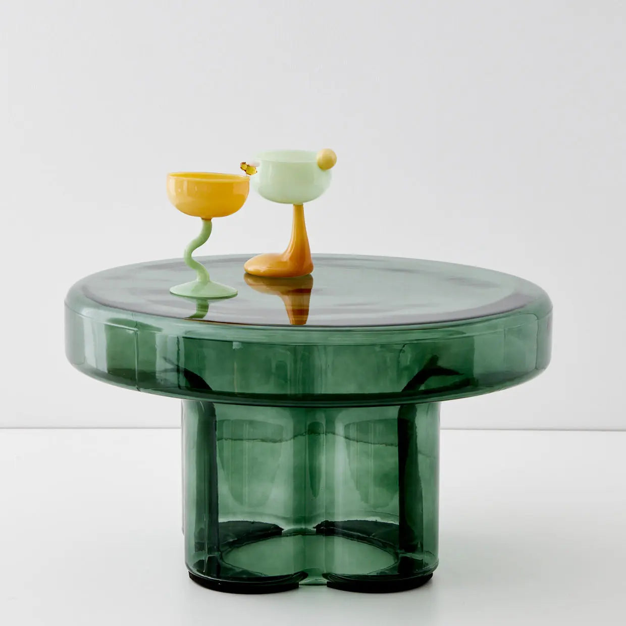 Droplet Cocktail Glass Green - GigiandTom