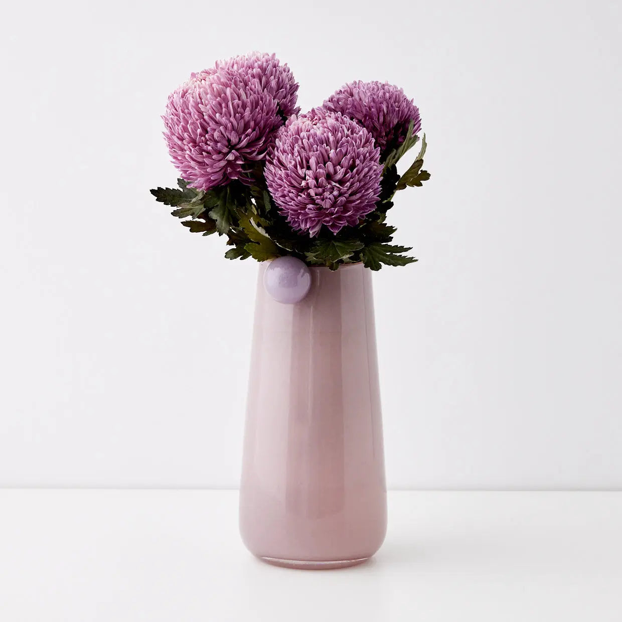 Droplet Large Coloured Glass Vase Pink - GigiandTom