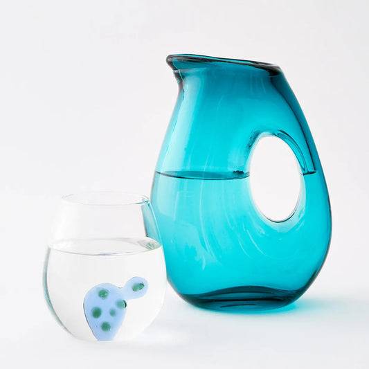 Eager Beaker Glass Jug Blue - GigiandTom