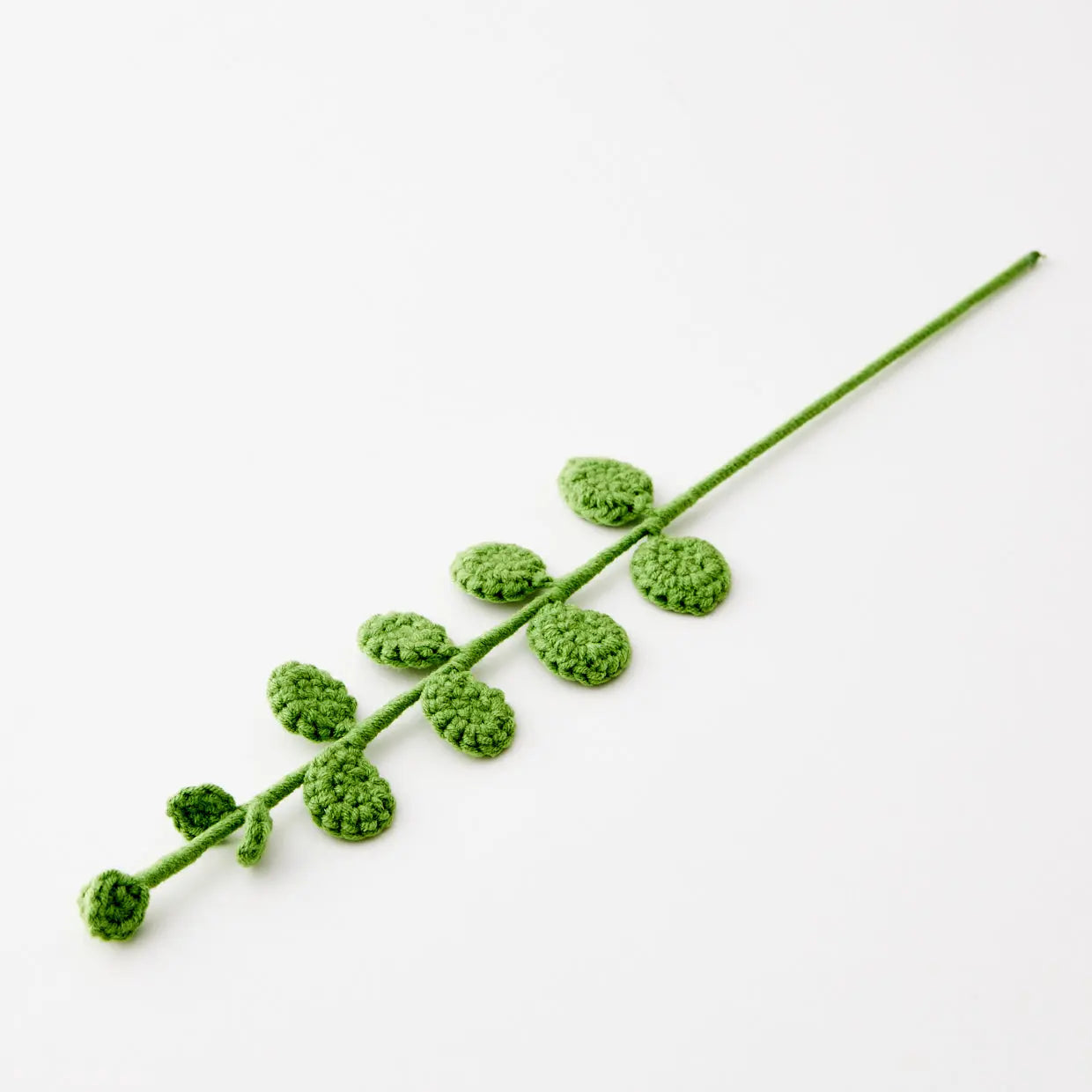 Eucalyptus Hand Knitted Crochet Flower Green - GigiandTom