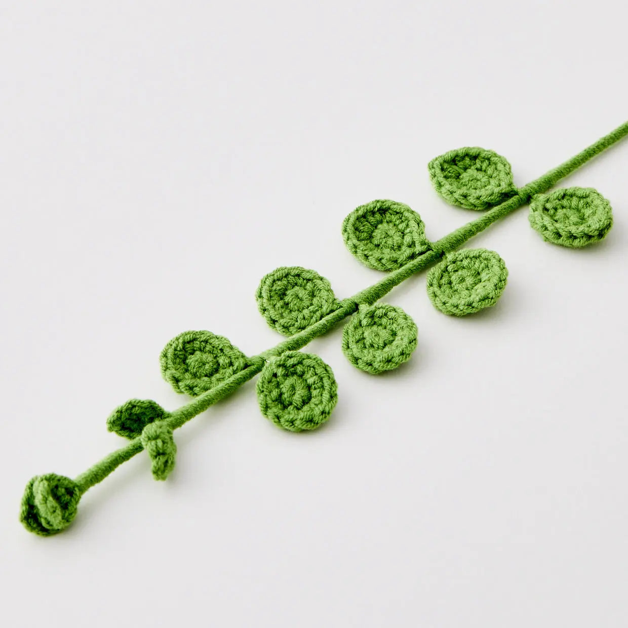 Eucalyptus Hand Knitted Crochet Flower Green - GigiandTom