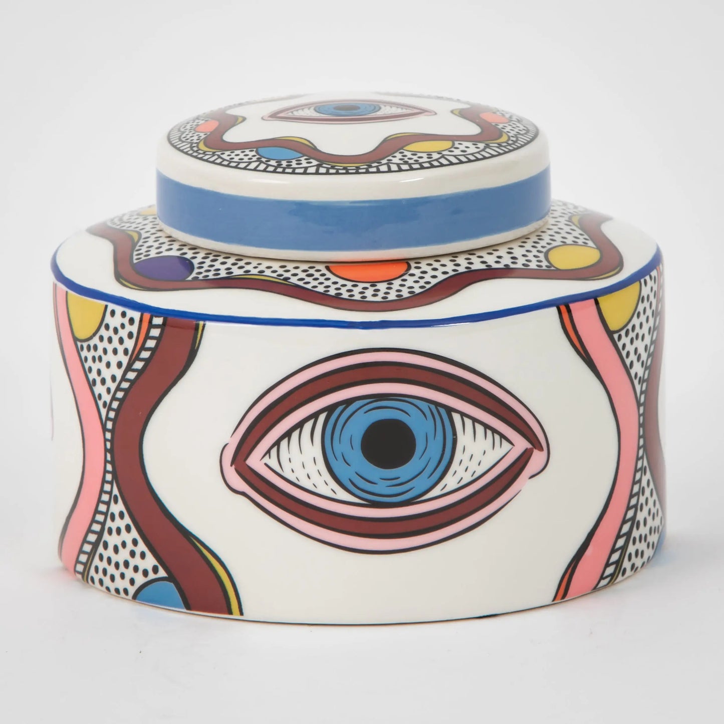 Evil Eye Ceramic Canister - GigiandTom