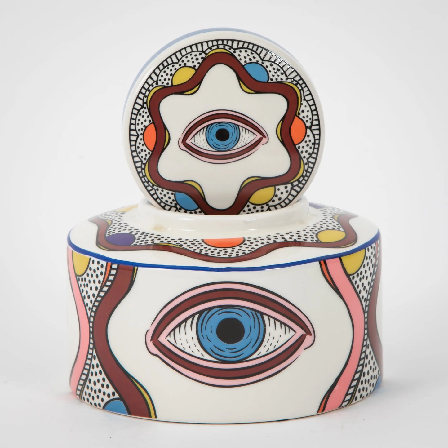 Evil Eye Ceramic Canister - GigiandTom