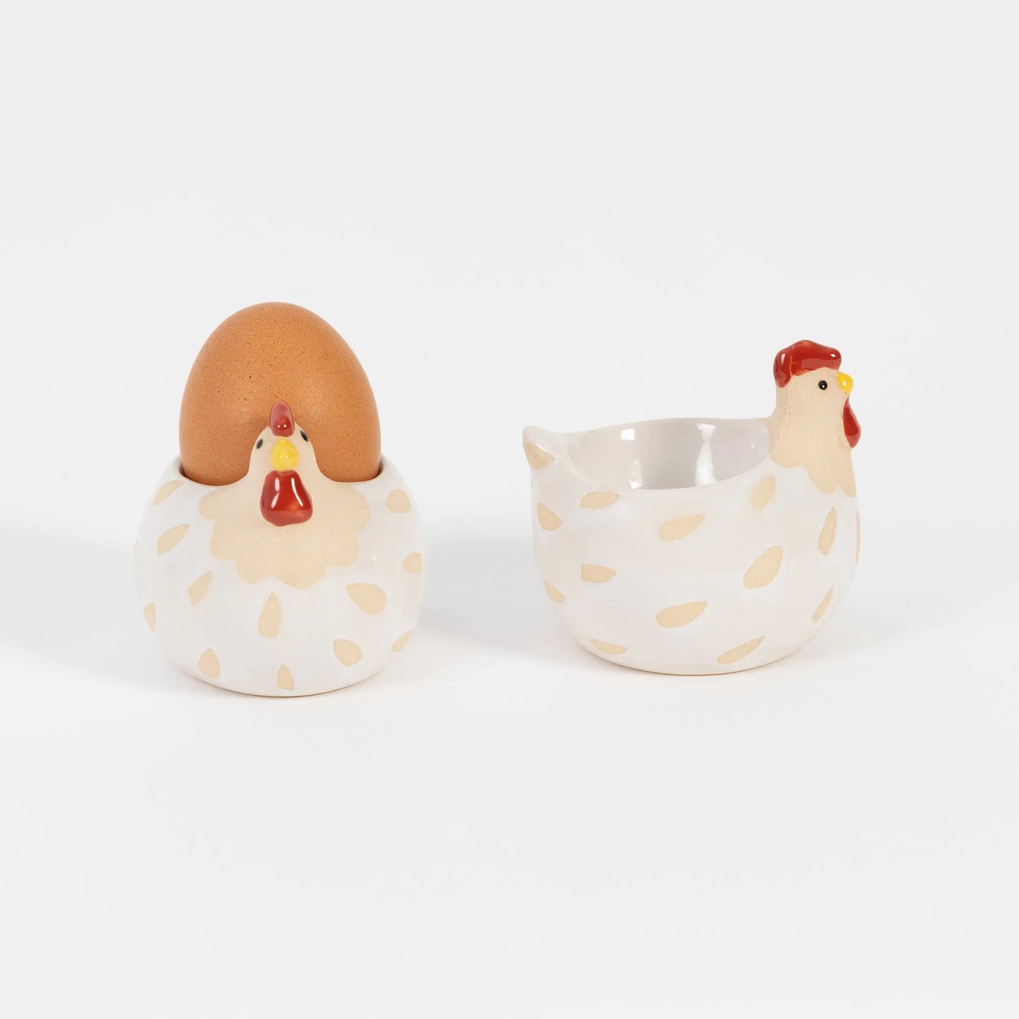 Feeling Clucky Ceramic Egg Cup Duo - GigiandTom