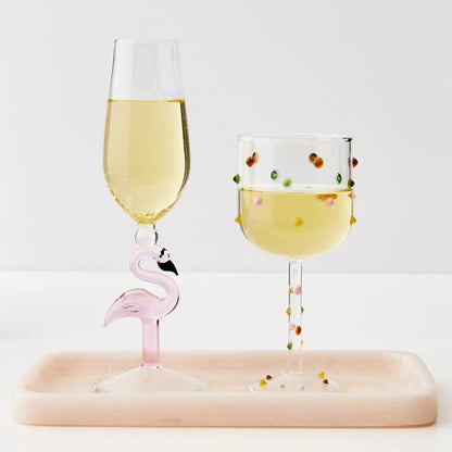 Flamingo Stem Champagne Coupe - GigiandTom